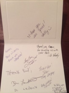 Thank you card
